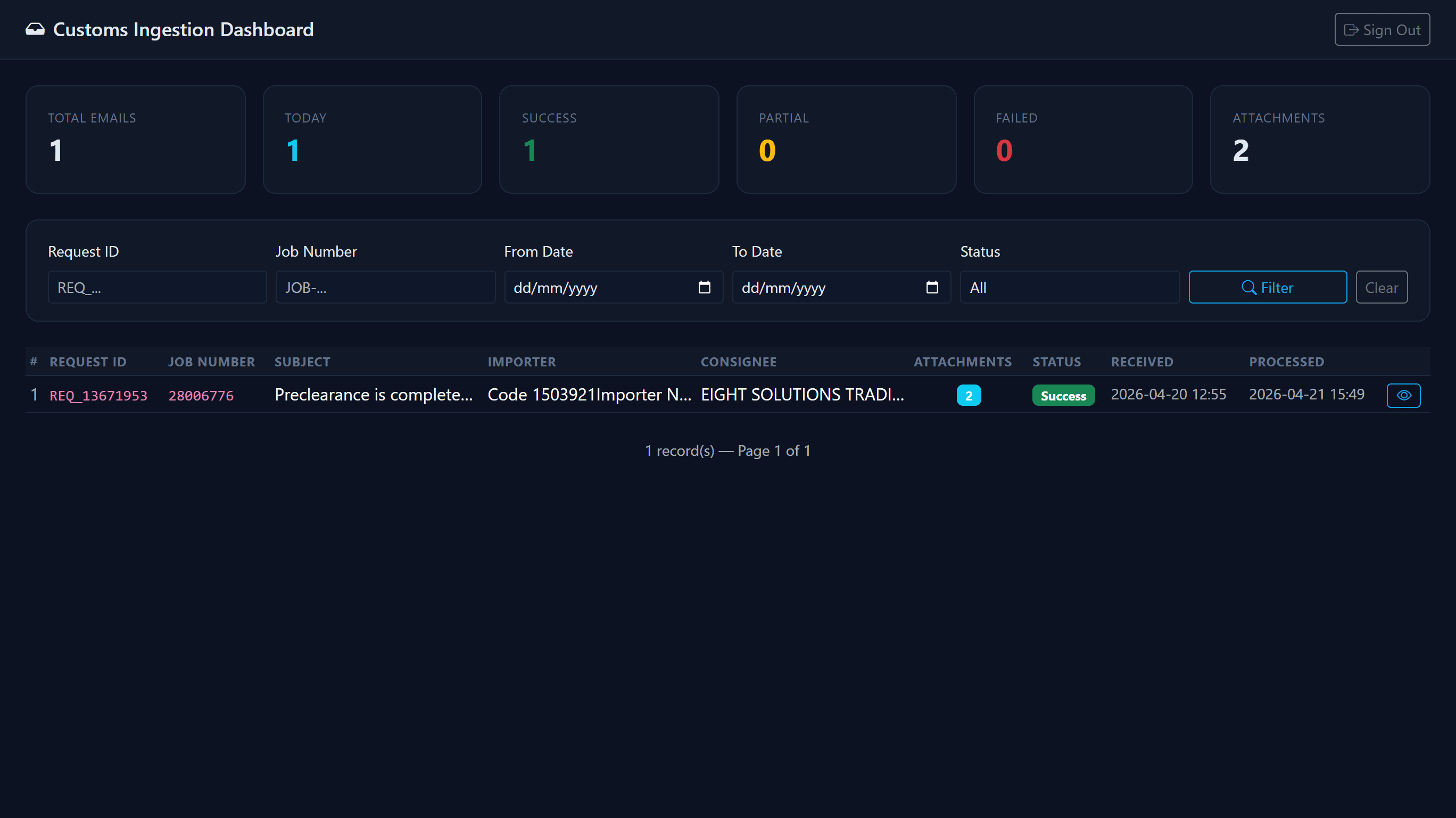 Gmail-to-Azure Ingestion System (MVP)